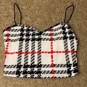 SHEIN Digital Print Crop Top